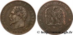 Cinq centimes Napoléon III, tête nue 1856 Marseille F.116/35