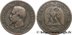 Dix centimes Napoléon III, tête nue 1854 Bordeaux F.133/16 B12 