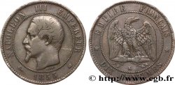 Dix centimes Napoléon III, tête nue 1855 Bordeaux F.133/29