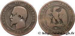 Dix centimes Napoléon III, tête nue 1857 Marseille F.133/45