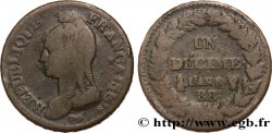 Un décime Dupré, grand module 1800 Strasbourg F.129/62