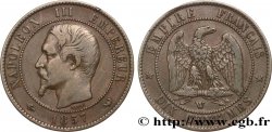Dix centimes Napoléon III, tête nue 1857 Lille F.133/46