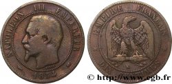 Dix centimes Napoléon III, tête nue 1854 Bordeaux F.133/16