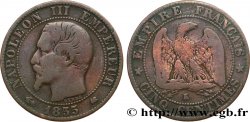 Cinq centimes Napoléon III, tête nue 1855 Bordeaux F.116/25
