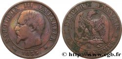 Cinq centimes Napoléon III, tête nue 1855 Bordeaux F.116/24