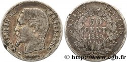 50 centimes Napoléon III, tête nue 1859 Strasbourg F.187/11