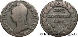 Cinq centimes Dupré, grand module 1797 Paris F.115/1