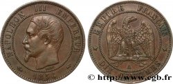 Dix centimes Napoléon III, tête nue 1856 Paris F.133/34