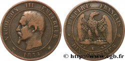 Dix centimes Napoléon III, tête nue 1854 Bordeaux F.133/16