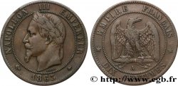Dix centimes Napoléon III, tête laurée 1863 Paris F.134/10