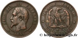 Dix centimes Napoléon III, tête nue 1855 Lille F.133/33