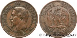 Dix centimes Napoléon III, tête nue 1855 Lyon F.133/26