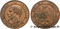 Dix centimes Napoléon III, tête nue 1855 Paris F.133/19 TTB40 