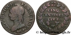 Cinq centimes Dupré, grand module 1797 Lille F.115/31