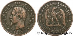 Dix centimes Napoléon III, tête nue 1855 Lille F.133/33