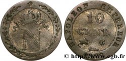 10 cent. à l&nbsp;N couronnée 1809 Rouen F.130/11 TB30 