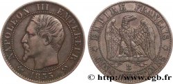 Cinq centimes Napoléon III, tête nue 1855 Rouen F.116/19
