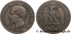 Cinq centimes Napoléon III, tête nue 1855 Marseille F.116/26