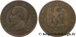 Cinq centimes Napoléon III, tête nue 1853 Bordeaux F.116/5