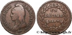 Un décime Dupré, grand module 1799 Paris F.129/24