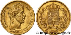 40 francs or Charles X, 2e type 1830 Paris F.544/5