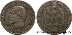 Cinq centimes Napoléon III, tête nue 1855 Bordeaux F.116/25
