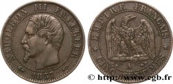 Cinq centimes Napoléon III, tête nue 1857 Paris F.116/37