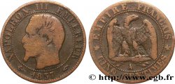 Cinq centimes Napoléon III, tête nue 1857 Paris F.116/37