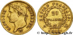 20 francs or Napoléon tête laurée, Empire français 1812 Lille F.516/29
