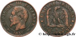 Cinq centimes Napoléon III, tête nue 1857 Paris F.116/37