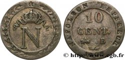 10 cent. à l&nbsp;N couronnée 1808 Rouen F.130/3 TB35 