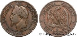 Dix centimes Napoléon III, tête laurée 1861 Strasbourg F.134/5