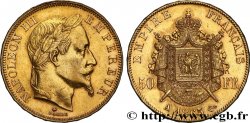 50 francs or Napoléon III, tête laurée 1865 Paris F.548/5 TTB+ 