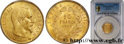 10 francs or Napoléon III, tête nue, grand module 1858 Strasbourg F.506/6