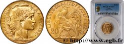 20 francs or Coq, Liberté Égalité Fraternité 1914 Paris F.535/8
