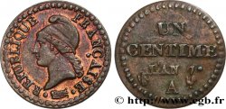 Un centime Dupré, petit 7 1799 Paris F.100/14 SS40 