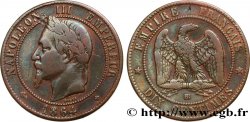 Dix centimes Napoléon III, tête laurée 1864 Strasbourg F.134/14