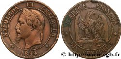 Dix centimes Napoléon III, tête laurée 1864 Strasbourg F.134/14
