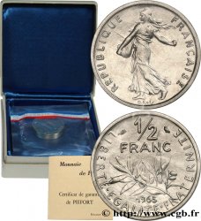 Piéfort nickel de 1/2 franc Semeuse 1965 Paris GEM.91 P1