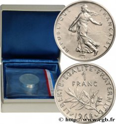 Piéfort Nickel de 1 franc Semeuse 1968 Paris GEM.104 P1