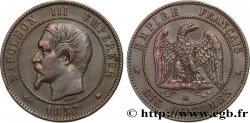 Dix centimes Napoléon III, tête nue 1857 Strasbourg F.133/43