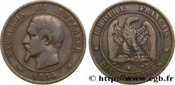 Dix centimes Napoléon III, tête nue 1854 Bordeaux F.133/16