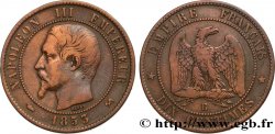Dix centimes Napoléon III, tête nue 1853 Rouen F.133/3