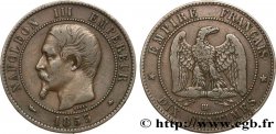 Dix centimes Napoléon III, tête nue 1853 Strasbourg F.133/4