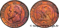 Dix centimes Napoléon III, tête laurée 1861 Strasbourg F.134/5