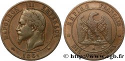 Dix centimes Napoléon III, tête laurée 1861 Paris F.134/4