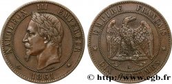 Dix centimes Napoléon III, tête laurée 1861 Paris F.134/4