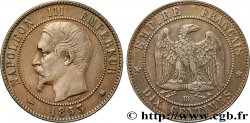 Dix centimes Napoléon III, tête nue 1853 Strasbourg F.133/4
