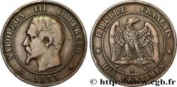 Dix centimes Napoléon III, tête nue 1855 Bordeaux F.133/29