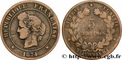 5 centimes Cérès 1874 Paris F.118/9